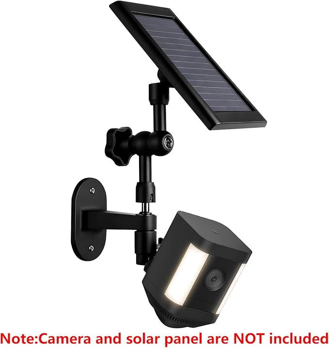2-in-1 Wall Mount for Solar Panel, Stick Up Cam Battery, Spotlight Cam and - Image 4
