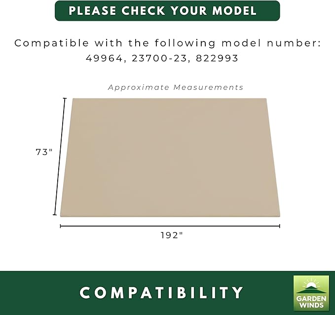 Garden Winds Durable 350 Replacement Canopy Top Compatible - Image 7