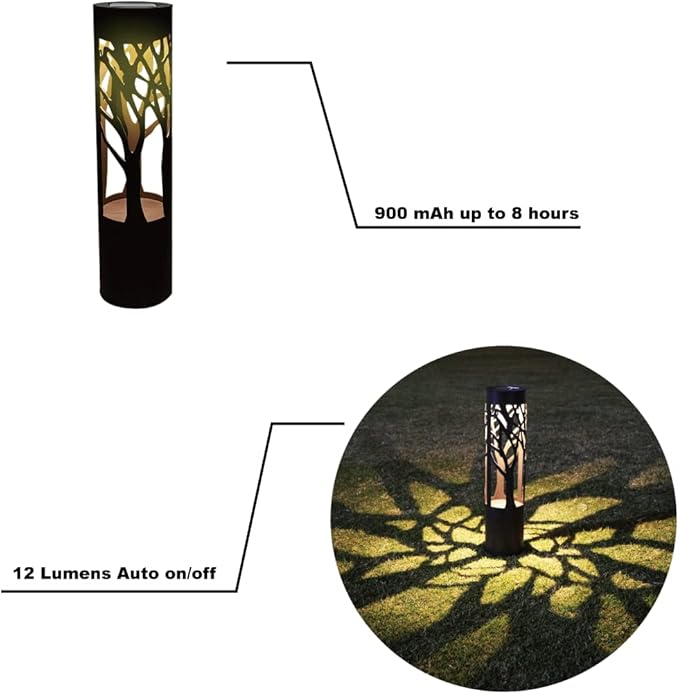 4Pack Solar Pathway Lights Outdoor, Landscape Lighting Dust to Dawn Solar Lights - Image 5