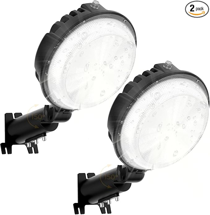 LED Barn Light 2 Packs, 150W 20000LM Yard Area Lights Dusk to Dawn Outdoor by ToberichUltraBrightLight