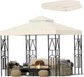 10x10 Canopy Replacement Top Double Tiered Gazebo Cover by Unknown