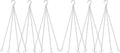 garini 6 Pack, 23 Inch Silver Hanging Baskets Chain, Hanging Chains by garini