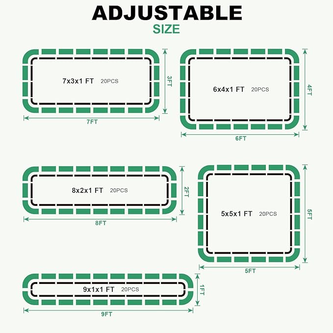 1MORE Raised Garden Bed -8X2X1 Galvanized Planter Box - Image 7