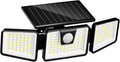 INCX Solar Motion Sensor Lights Outdoor, 3 Heads Security Lights Solar Powered by INCX