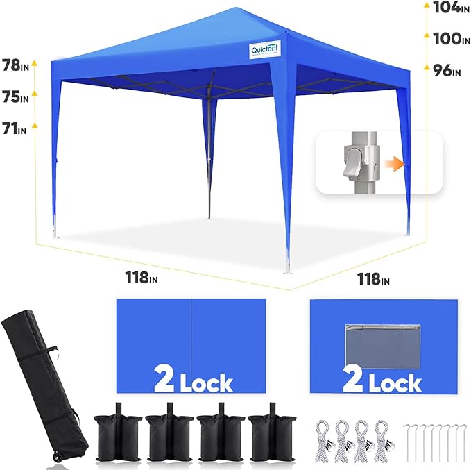 Quictent Privacy 10x10 Pop up Canopy Tent - Image 5