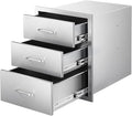 VEVOR Outdoor Kitchen Drawers 18.11" W x 23.23" D x 23.23" H, Triple-Access by VEVOR