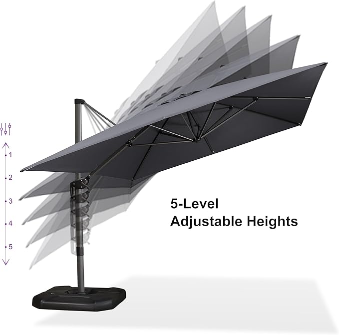 PURPLE LEAF 10'×13' Patio Umbrella - Image 4
