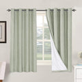 H.VERSAILTEX Linen Blackout Curtains 63 Inches Long 100% Absolutely Blackout by HVERSAILTEX