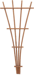 Panacea 83737 48" Brown Wood Fan Trellis by Panacea