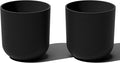 Veradek Round Black Plastic Planter Pots by VeradekOutdoor