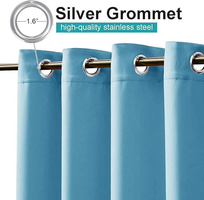 NICETOWN Outdoor Curtain for Patio Waterproof, Energy Saving Thermal Insulated - Image 2