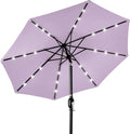 Best Choice Products 10ft Solar Polyester LED Lighted Patio Umbrella w/Tilt by BestChoiceProducts