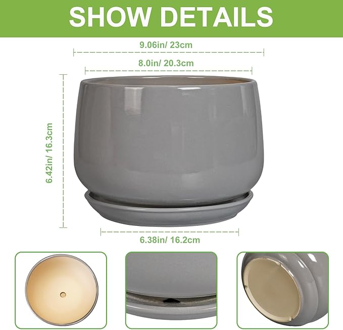 G EPGardening Ceramic Plant Pots - Image 3
