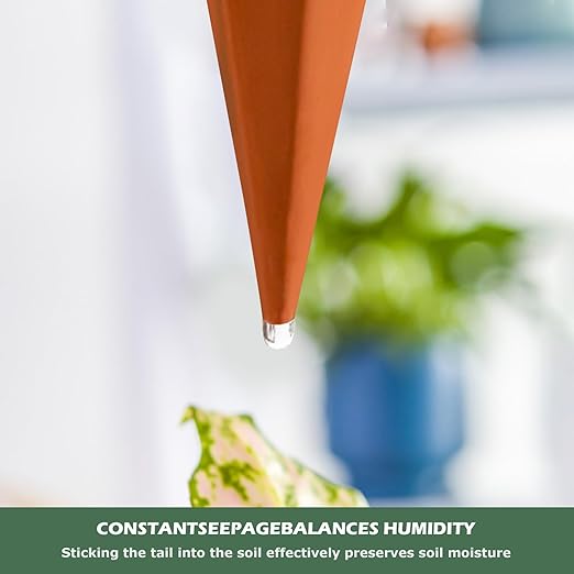 4 Pack Terracotta Watering Spikes, Vacation Self-Watering Planters Devices - Image 4