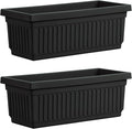 HC Companies 30 Inch Long Fluted Plastic Venetian Garden Window Container by TheHCCompanies