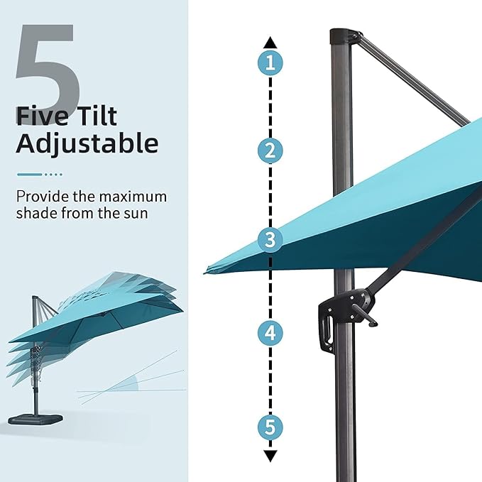 PURPLE LEAF 10' X 13' Patio Umbrella - Image 7