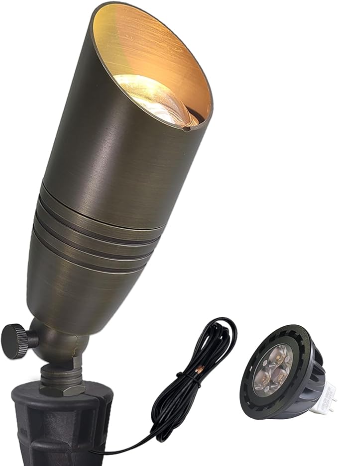 COLOER Die-cast Brass Landscape Spotlights Outdoor by COLOER