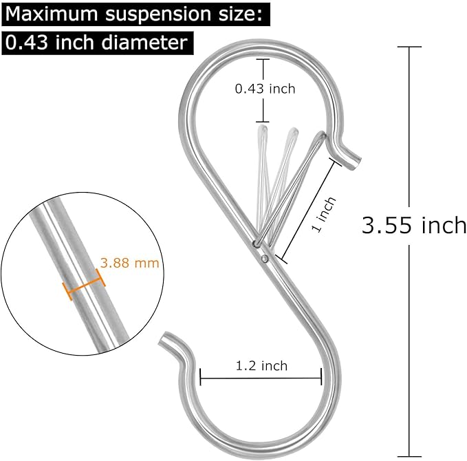 16 Pack S Shaped Hooks - Image 2