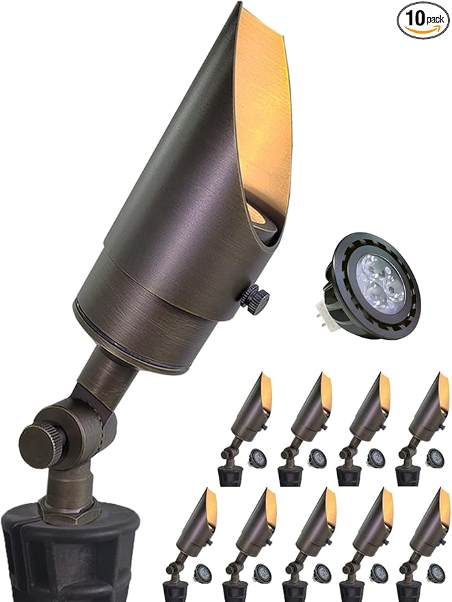 MALORY Brass Landscape Spotlight 10-Pack by MALORY