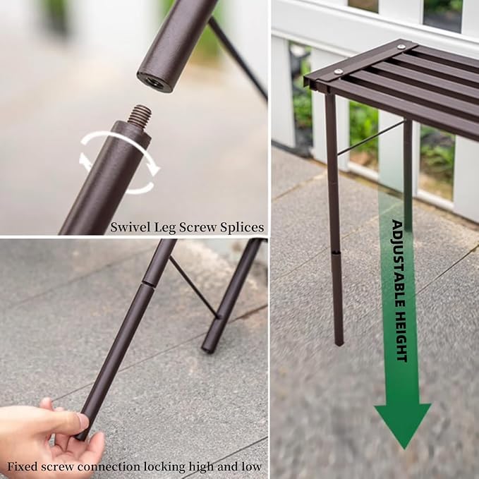 SBDSBD OUTEROOM Metal Plant Stand, Rust-proof Aluminum Flower Pot Stand - Image 6