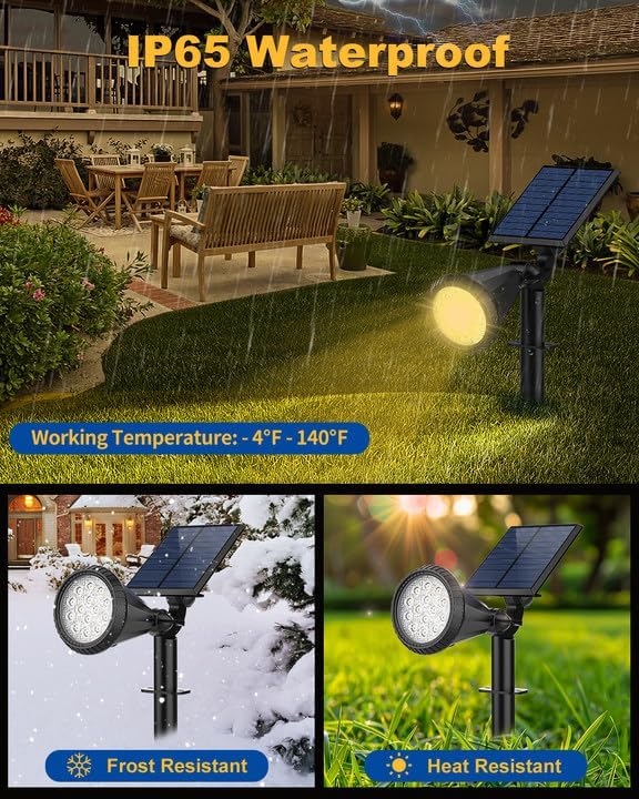 Solar Spot Lights Outdoor, 8 Pack Outdoor Solar Lights - Image 5