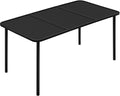 Yaheetech Outdoor Dining Table for 6 Person, Rectangular Slatted Metal Patio by Yaheetech