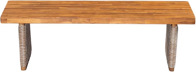 Christopher Knight Home Pasco Acacia Wood Outdoor Dining Table Set - Image 7