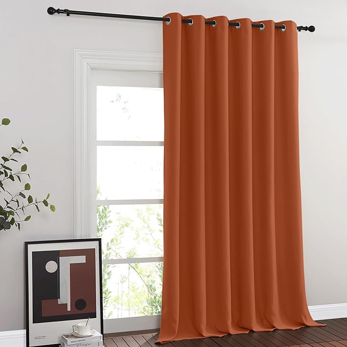 NICETOWN Blackout Sliding Glass Door Curtains, Room Darkening Thermal Insulated by NICETOWN