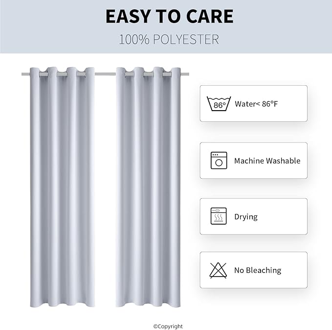 Outdoor Indoor Curtains W52 x L132 - Image 7