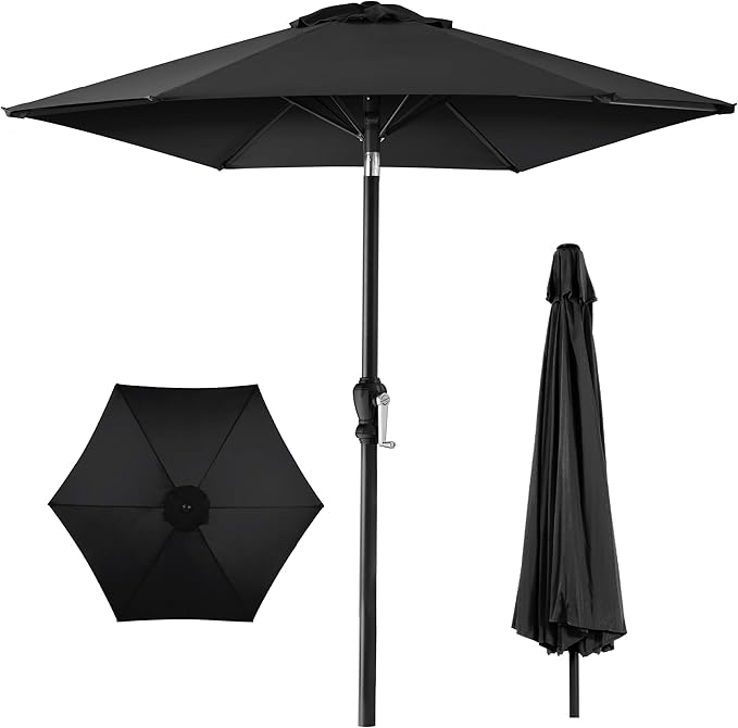 Best Choice Products 10ft Outdoor Table Compatible Steel Polyester Market Patio by BestChoiceProducts