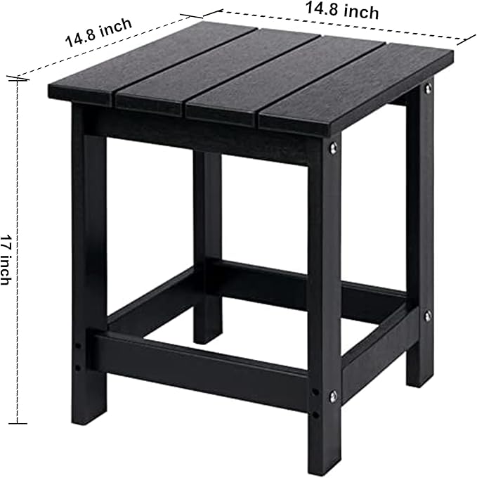 LZRS Adirondack Square Outdoor Side Table - Image 3