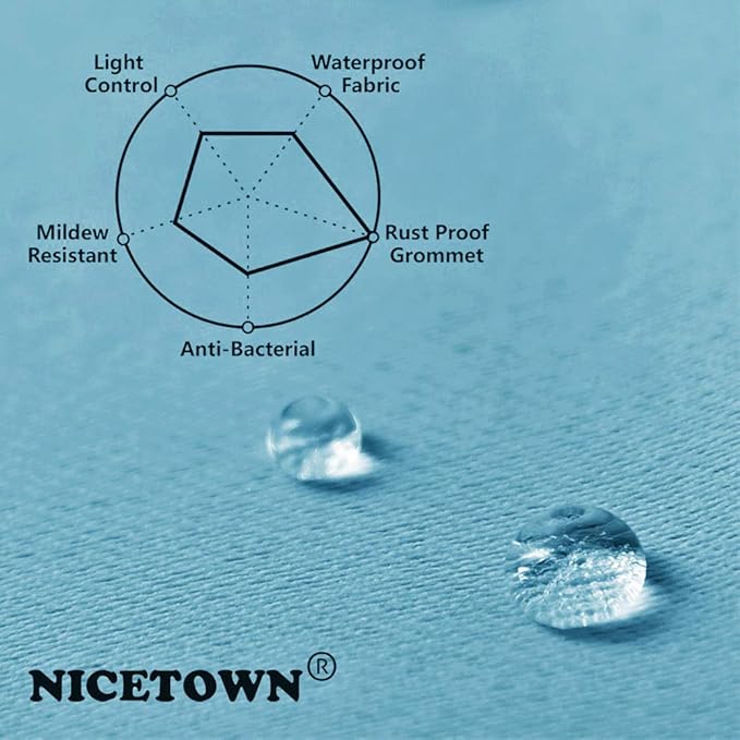NICETOWN Outdoor Curtain for Patio/Balcony, Thermal Insulated Weight Heavy - Image 5