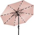 Best Choice Products 10ft Solar Polyester LED Lighted Patio Umbrella w/Tilt by BestChoiceProducts