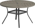 VICLLAX Round Patio Table with Adjustable Umbrella Hole by HOME
