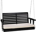 VINGLI Outdoor 4 FT Porch Swing, Heavy Duty 880 LBS Wooden Patio Swings by VINGLI