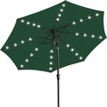 JEAREY Upgrade 9FT LED Lighted Patio Umbrella, Solar Outdoor Umbrella, Tilt by JEAREYOutdoorsCollection