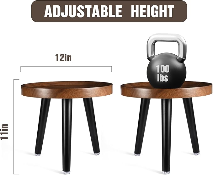 Indoor Plant Stand, Wood Mid Century Plant Table in Walnut Finish, Tall Plant - Image 3