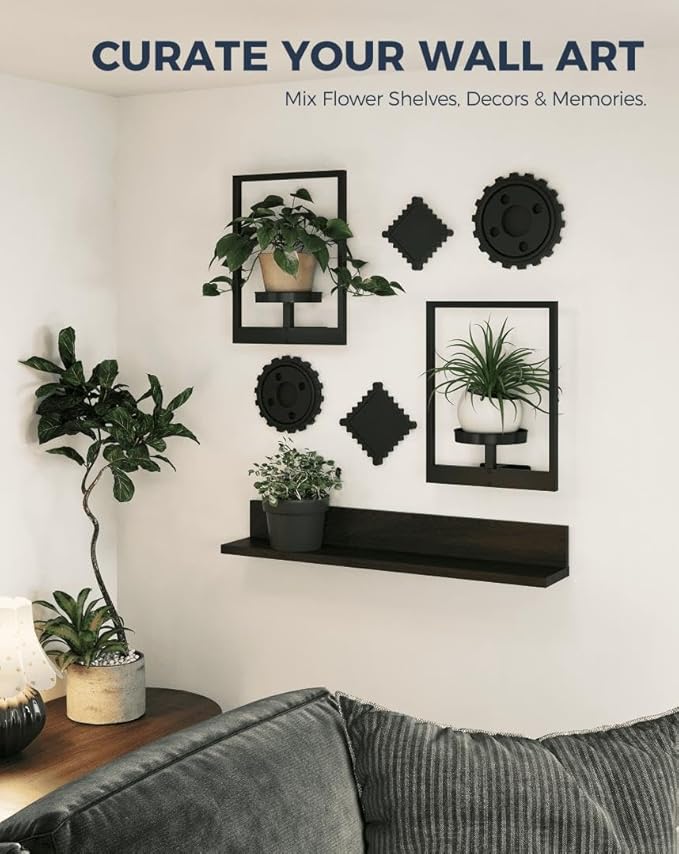 Bamworld Plant Stand Indoor Wall Decor Metal Plant Hanger Indoor Hanging Plant - Image 4