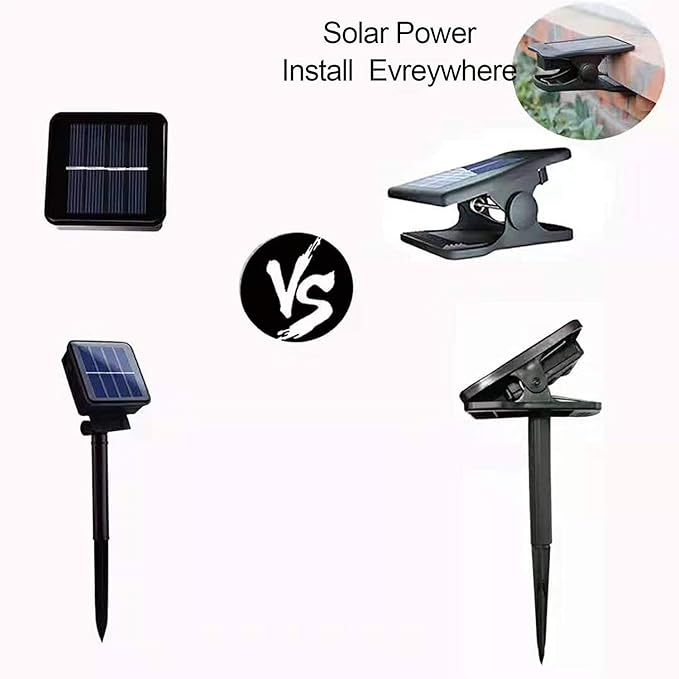 ZNYCYE 1 Pack 8 Modes Solar Waterfall Lights, Solar Fairy Lights Outdoor - Image 3