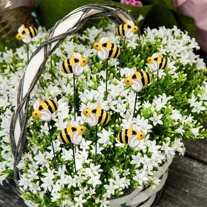 20pcs Bee Garden Stakes, Resin Bumblebee Yard Decor - Image 5