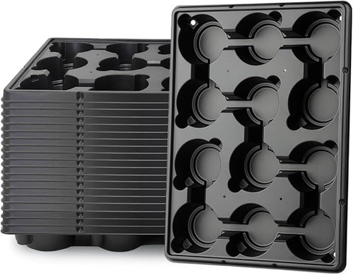 12 Cell Round Nursery Pot Trays Thickened Durable Seedling Pots Shuttle by RooTrimmer