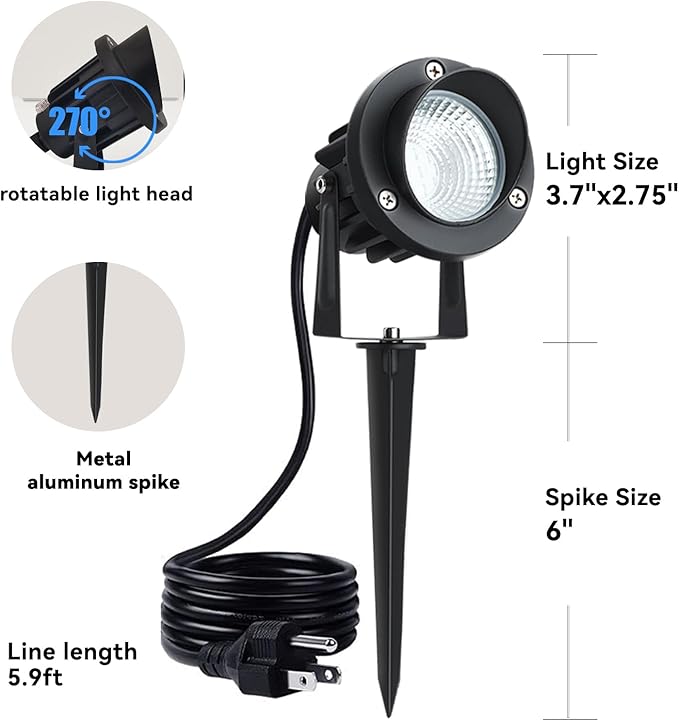 20W Dusk to Dawn Led Outdoor Light 120V 3000K 2000lm Warm White LED Spot Lights - Image 4