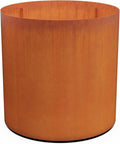 PLANTERCRAFT Corten Steel Metal Planter Box, Round Sizes, Modern Garden Steel by Plantercraft
