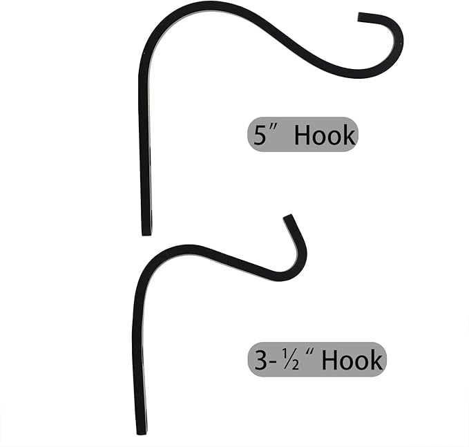 Cast Iron Plant Hooks for Hanging Baskets Indoor, Heavy Duty Plant Hangers - Image 3