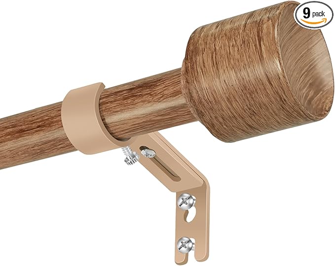 1” Diameter Curtain Rods Itself is 30 to 144 inch 2 Pack Fit 30-142 inch by Unknown