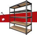 Heavy Duty Garage Shelving, 5-Tier Metal Storage Shelves, 2400LBS Shelving Unit by Unknown
