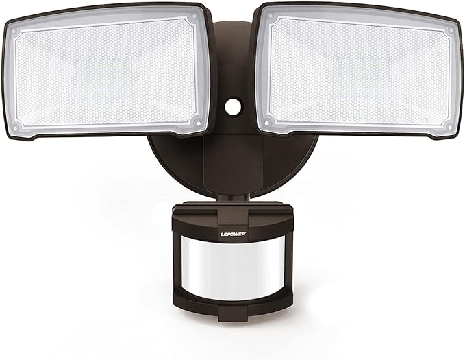 LEPOWER 30W LED Security Lights Motion Sensor Light Outdoor, 3200LM Motion by LEPOWER