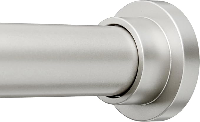Amazon Basics No Drill Adjustable Indoor Outdoor Tension Curtain Rod, 54-90" by AmazonBasics