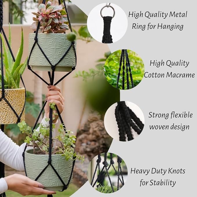 Feedee Macrame Plant Hangers - Image 8