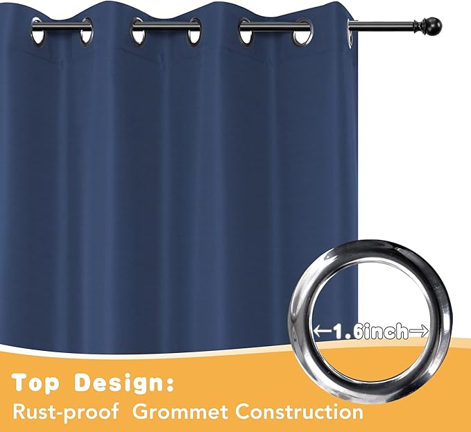 HolidayIdeas Outdoor Curtains for Patio Waterproof, 4 Panels - Image 4